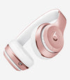 Pink wireless headphones