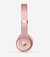 Pink wireless headphones