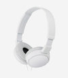 White wireless headphones